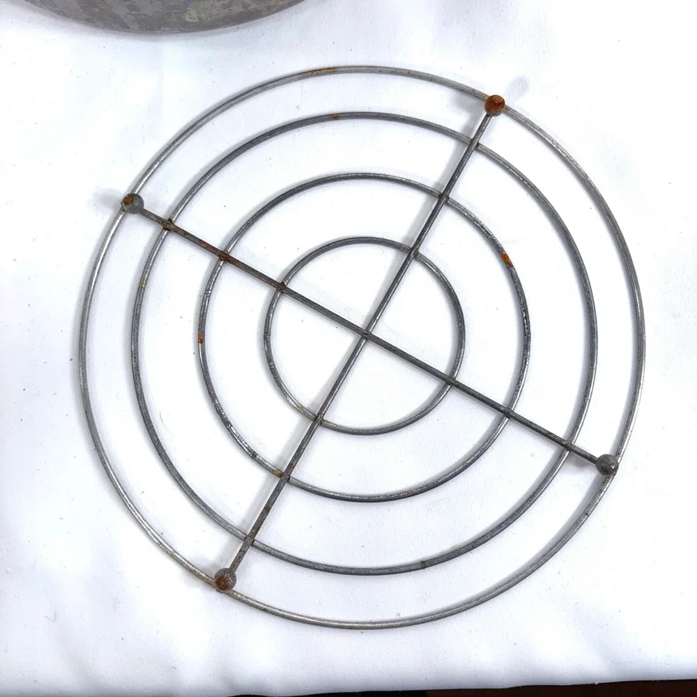 Wagner Ware Dutch Oven Silver Magnalite 4248-P Cast Aluminum with Lid and Trivet